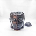 Аромалампа Будда, чорна, 14х9х9 см